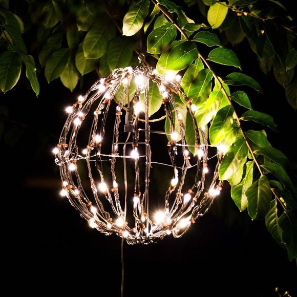 12” Outdoor/Indoor LED Christmas Light Ball with Automatic Timer. Durable, Water - Picture 4 of 9